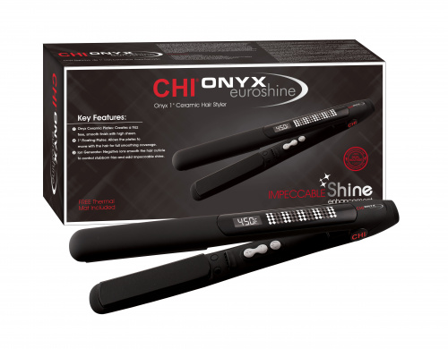 Стайлер керамический для волос CHI ONYX EuroShine 1" (110 - 240V)