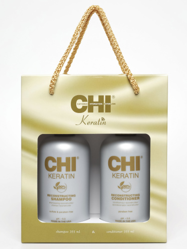 Набор для восстановления поврежденных и ломких волос CHI Keratin Duo Set